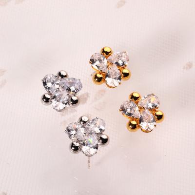 China Fashion Jewelry Fashion Women Rose Gold Mirror Earrings For Simple Brass Ear Ring Laser Cut Ear Rings Good Price for sale