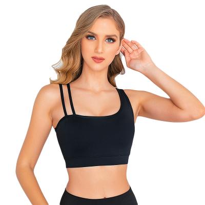 China Top Selling Sport Breathable Solid 80%Chinlon 20%Spandex Sports Yoga Bra Warm Breathable for sale