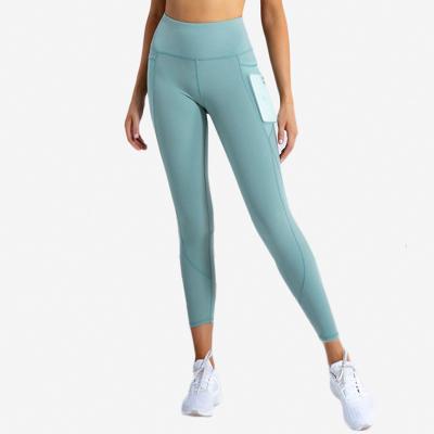 China Wholesale 80%Chinlon 20%Spandex Women Fitness Yoga Pants Solid Breathable Solid Quick Dry Pants for sale