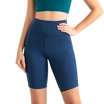 China New Breathable Sweat-Wicking 80%Chinlon 20%Spandex High Waisted Tight Breathable Fitness Yoga Solid Pants for sale