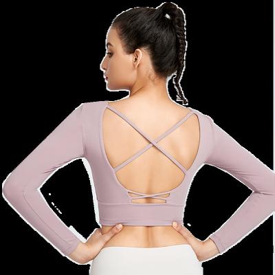 China High Quality Hot Selling Sweat-Wicking Solid Breathable Fitted Women's T-Shirt For Gym And Yoga Sport for sale