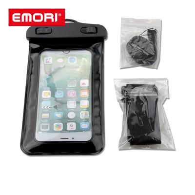 China On The Neck Or Arm Customized IPX8 Pocket Phone Waterproof Waterproof Phone Case Bag for sale