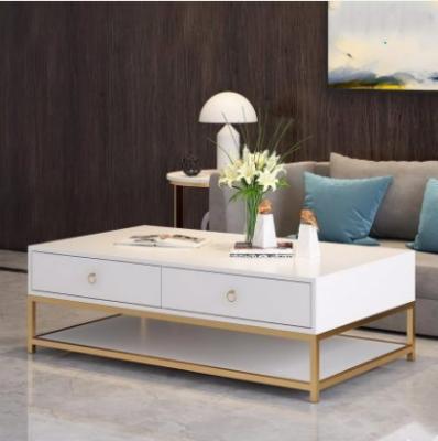 China (Others) Adjustable Lighted Rectangular Marble Coffee Table & TV Stand Set for sale