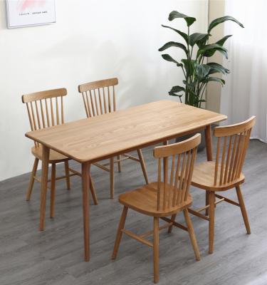 China Small Soft Solid Wood Table and Japanese Dining Table Family Dining Chair for sale