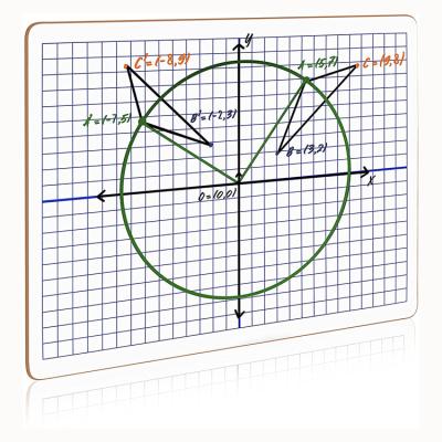 China Desktop Dry Erase Lap Board 9 Axis X12 X12 | Interactive Learning Coordinate Grid Whiteboard Double Sided for sale