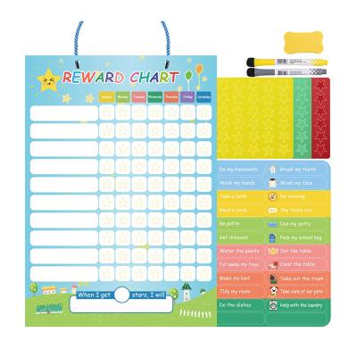 China Shape Reward Magnetic Chart for Kids Star Behavior Magnetic Chart for Kids Learning Wall or Fridge Responsibility for sale