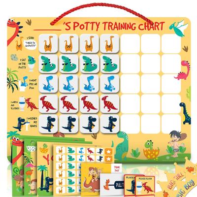 China Education.Training.Office Factory Customized Potty Training Chart For Toddlers Reuseable Magnetic Chart For Boys And Girls for sale