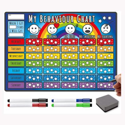 China Education.Training.Office Kids Responsibility Dry Magnetic Goals List Star Erase Daily Rewards Behavior My Chore Chart for sale