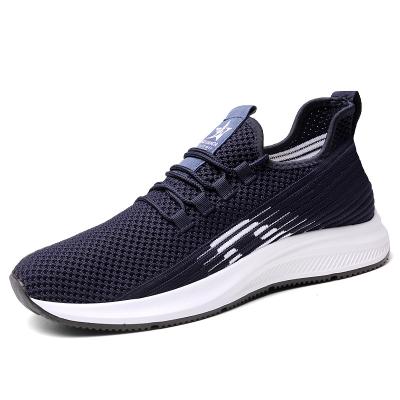 China Cushioning ElasticWalking Outdoor Wholesale Sneakers Factory Outlet Fly Knit Fabric Shoes for sale