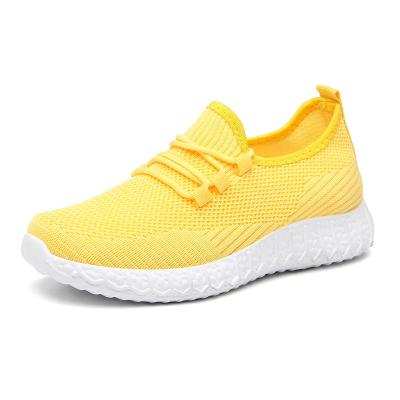 China Cushioning Women's Shoes Wholesale Customize Shoes For Flying Knit Sneakers Walking Outdoor Breathable Air for sale