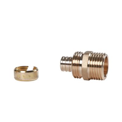 China High Durability Different Female Pex Pipe And Fittings Under Floor Heating Pipe Brass Straight Thread Fittings for sale