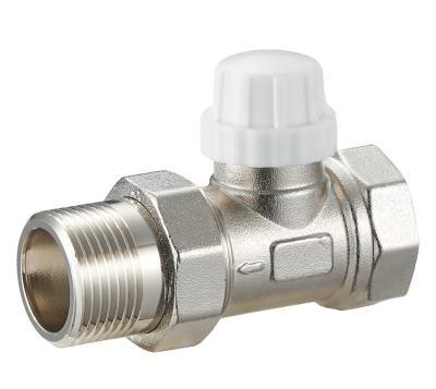 China DN15-DN25 Modern Central Heating Radiator Valve Manual Brass Water Radiator Valve With Plastic Handwheel for sale