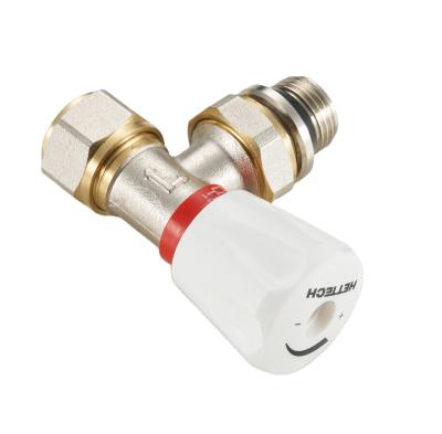 China Factory direct sales modern thermostatic water heater radiator valve angle manual forged brass radiator valve for sale