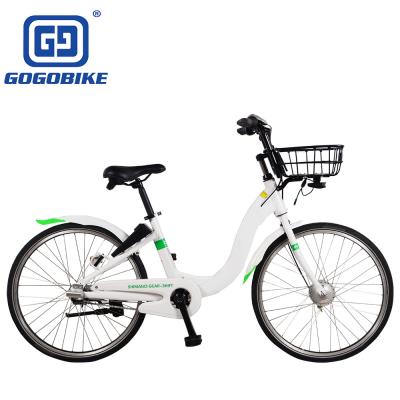 China ODM Aluminum Alloy Steel Frame 24/26 Inch 3 Speed ​​City Bike For Public Bicycle for sale