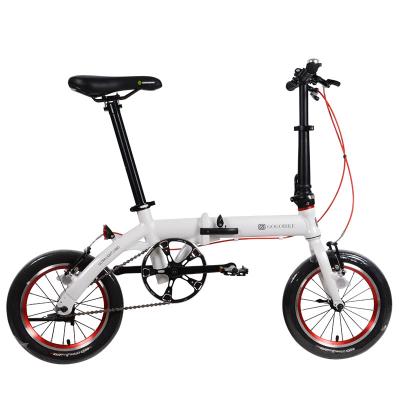 China Factory 2022 New 14 Inch Bike Aluminum Alloy Aluminum Alloy Design Lightweight Folding Bike Ultralight Direct Folding Bike For Adult for sale