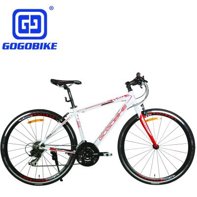 China Aluminum Alloy Alibaba Sale 700C Inch 24 Speed ​​Aluminum Alloy Hybrid Bicycle for sale