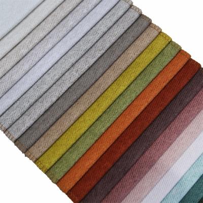 China Wholesale colorful plain polyester linen fabric for sofa home textiles furniture for sale