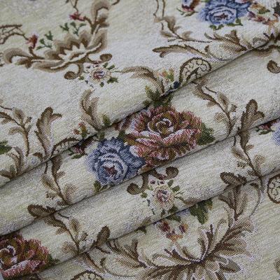 China Ready goods 2.8m wide width chenille jacquard sofa fabric new price per meter for sale