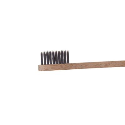 China Luxury Hotel Amenities Set Wholesale Charcoal Bristle Biodegradable Bamboo Toothbrush for sale