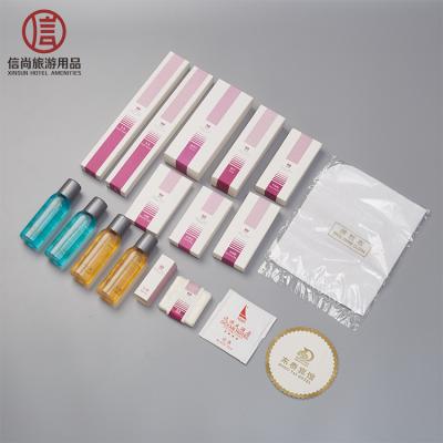 China Luxury Hotel Amenities Set Disposable Plastic Hotel Amenities Guest Room Supplies Amenities for sale