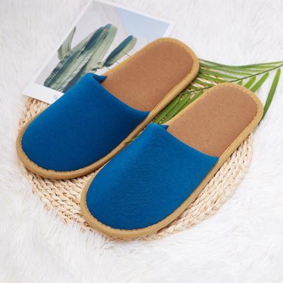 China Soft Cheap Terry Bathroom Personalized Embroidery Disposable Hotel Slippers for sale