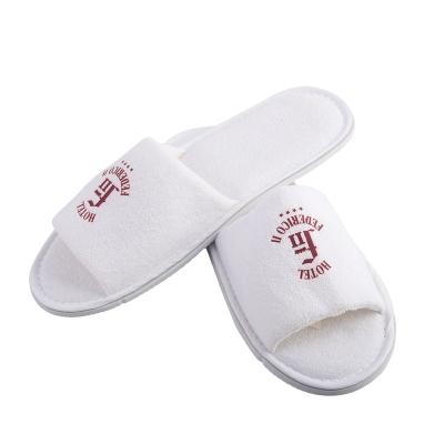 China Soft Disposable Slippers Terry Slippers Washable Hotel Towel for sale