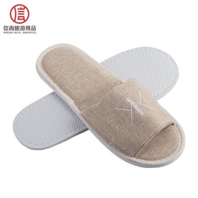 China Custom Made Double Color Disposable Soft Eva Cover Eco Friendly Slipper for sale