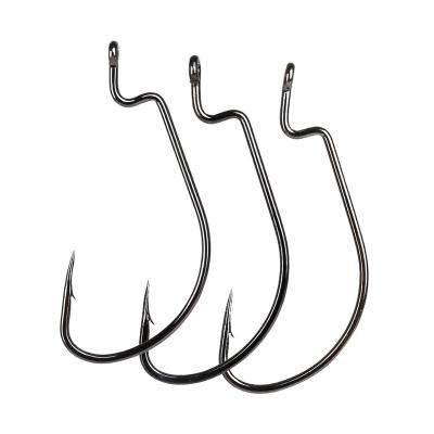 China Wholesale Crank Worm Hook Durable AIK Hook Points High Carbon Steel Hook for sale