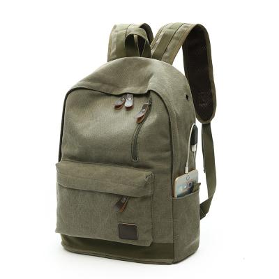 China UNIVERSAL Travel Backpack Leisure Canvas Rucksack Vintage School Laptop Backpack Bag With USB Filling for sale