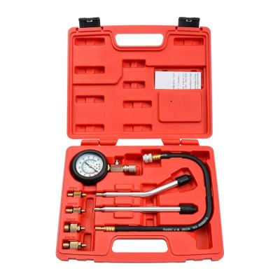 China 8pcs Auto Repair Tester Vehicle Engine Tester Tool Car Cylinder Compression Pressure Test Tool Kit Automotivo for sale