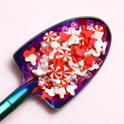 China Around the World Red Polymer Clay Sprinkles Slices For Slime Christmas Mix Peppermint Mouse Ear Opens Nail Deco Tumbler Resin Fillers for sale