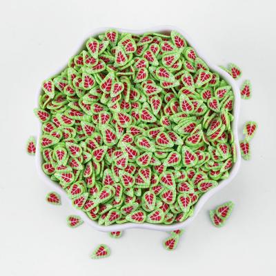 China Spout Around The World Easter Leaves Polymer Clay Sprinkles Slices Easter Springs Leaves For Mud Crafts Nail Tumbler Resin Fillers for sale