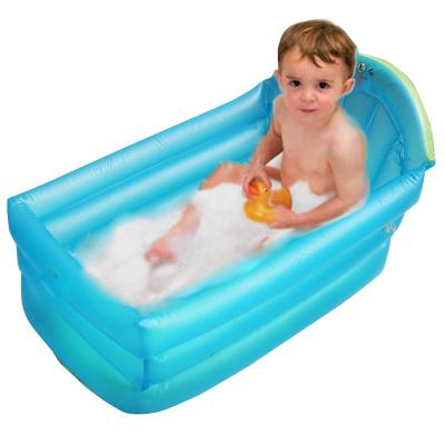 China New Design Baby Bathtub Swimming Pools PVC Free Sample Foldable Travel Baby Tub Spa Pool Young Inflatable Wholesale Soft Portable Inflatable Baby Foldable Bathtub for sale