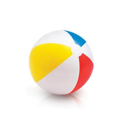 China INTEX 59020 PVC Panel Inflatable Beach Ball Wholesale Glossy Inflatable Beach Ball Balloons Kids Summer Beach Toys for sale