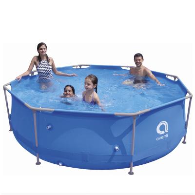 China Jilong Avenli 17798 Sirocco Round Good Quality Blue Around Steel Frame Swimming Pools Steel Frame Family Pool 300Cm x 76Cm for sale