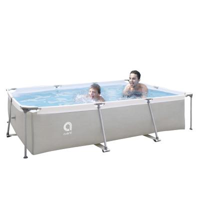 China Jilong Avenli 17771 Passaat Gray Rectangular Steel Frame Swimming Pool Professional Portable Family Size 300Cm x 207Cm x 65Cm for sale