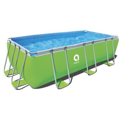 China Jilong Avenli 17525 Passaat Hot Sale Rectangular Steel Frame Swimming Pool Outdoor 400cm x 200cm x 99cm Green Steel Frame Swimming Pool for sale