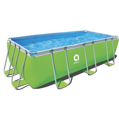 China Jilong Round Avenli 17525 Above Ground Pool Passaat Green Ground Rectangular Steel Frame Swimming Pool 400cm x 200cm x 99cm for sale