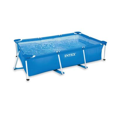 China Whole Sale Rectangular INTEX 28271 2.60m x 1.60m x 65cm Rectangular Intex Swimming Pool Metal Frame Pool Piscinas Above Ground Pool for sale