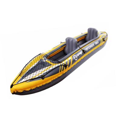 China PVC Tarpaulin Jilong Zray 37326 Tahiti Kayak Design Tandem Sea Kayak 2 Person With Seats Adjustable Inflatable Pump And Foot Paddle for sale