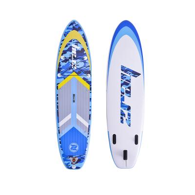 China Jilong 34149 Area Water Sports Camouflage Blue SUP Board Support Inflatable Paddle Board For Surfing for sale