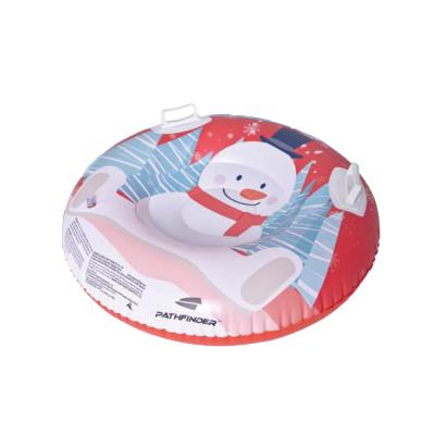 China 2 handles equipment jilong 35025 snowman snowman durable pvc inflatable snow tube winter snow sledding toys for sale