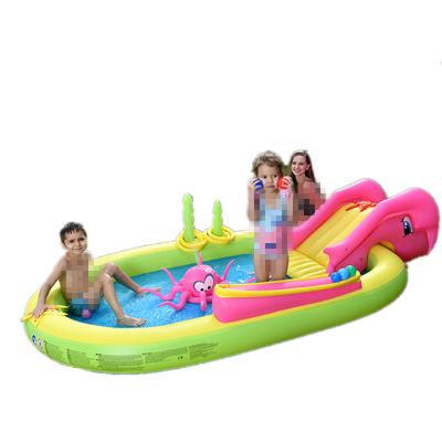 China Jilong 97009 Sea Animal Water Park Slide Hot Selling Central Gate Swimming Pool Children Pool Game for sale