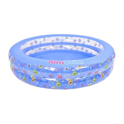 China Inflatable Swimming Pool Jilong 51136 Monster 2-Ring PVC Inflatable Family Above Ground Swimming Pool Kids Sea Ball Pool for sale