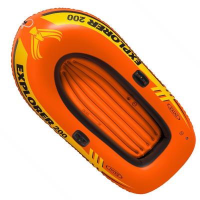 China 2 Inner Tubes Intex 58332 Explorer 300 Inflatable BOAT SET Fishing Raft 3 People Rafting Kayak With High Output Pump for sale