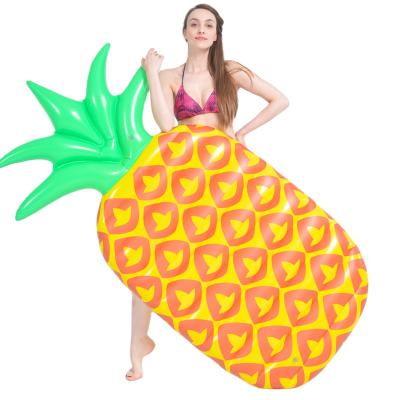 China 2 Air Chambers For Safety Jilong 33063 Pineapple Hug Mat Fruit Shape Water Extra Sofa For Adult Inflatable Pool Bed For Bath Rest for sale