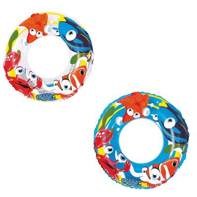 China Clear Top With Solid Inflatable Water Float Ring Fun Ocean Fun Jilong 47224 Vinyl Sea Animal Printing Design For Kids for sale