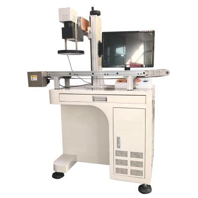 China Laser Marking Raycus JPT IPG Laser Source CCD System Fiber Laser Marker with Visual Positioning System for sale