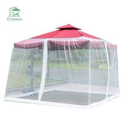 China Sunshade Mosquito Net Light Weight With Zipper Foldable EMERSON Outdoor Polyester Material Zipper Door Mosquito Net Garden Sunshade Mosquito Net for sale