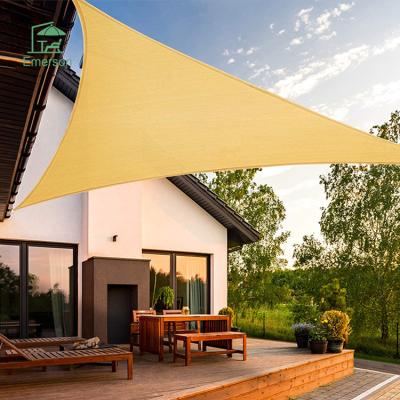 China Outdoor Installation Patio\Garden Sun Shade\EMERSON Outdoor Triangle Garden Patio Sun Sail Shade Sails Triangle Shade Sail for sale